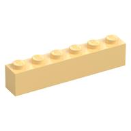 Brick 1 × 6 Light Yellow