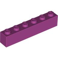 Brick 1 × 6 Magenta