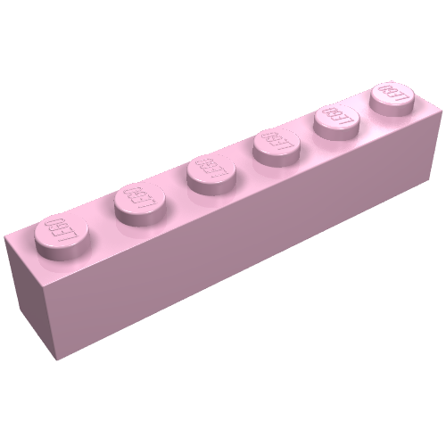 Brick 1 × 6 Bright Pink