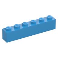 Brick 1 × 6 Dark Azure