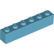 Brick 1 × 6 Medium Azure