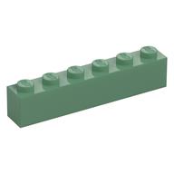 Brick 1 × 6 Sand Green