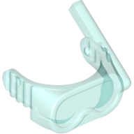 Headwear Accessory Visor / Diver's Mask Trans-Light Blue