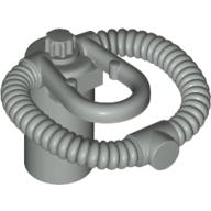 Minifig Neckwear Scuba Airtank, Bar Holder Hellgrau