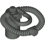 Minifig Neckwear Scuba Airtank, Bar Holder Dark Gray