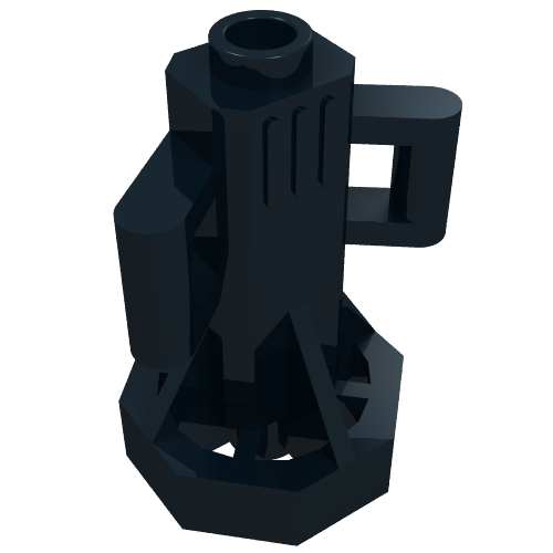 Equipment Underwater Scooter, 2 Bar Handles, Octagonal End Black
