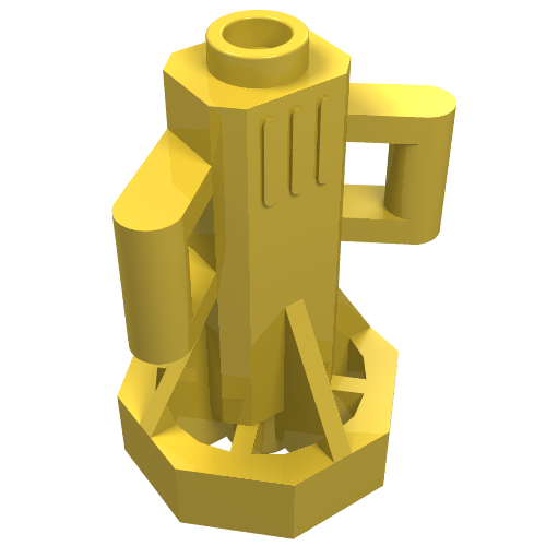 Equipment Underwater Scooter, 2 Bar Handles, Octagonal End Yellow