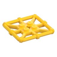 Plate Special 2 × 2 with Bar Frame Square Yellow