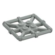 Plate Special 2 × 2 with Bar Frame Square Light Gray