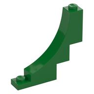 Brick Curved 1 × 5 × 4 Inverted Green