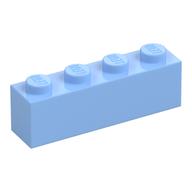 Stein 1 × 4 Leuchtendes Hellblau