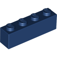 Brick 1 × 4 Dark Blue