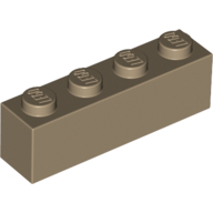 Brick 1 × 4 Dark Tan