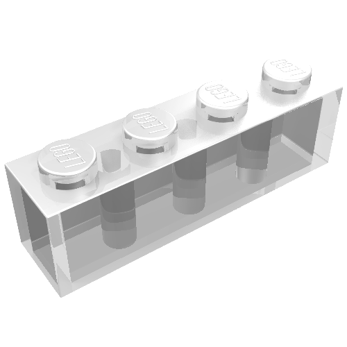 Brick 1 × 4 Trans-Clear