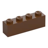 Brick 1 × 4 Reddish Brown