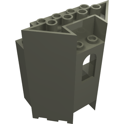 Panel 3 × 6 × 6 Double Wall with Arched Window Dunkelgrau