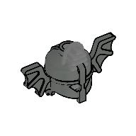 Helmet with Bat Wings Dunkelgrau
