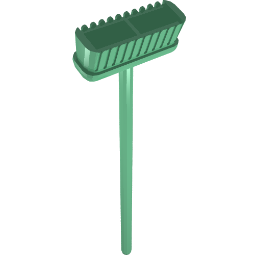 Belville, Equipment, Broom Medium Green
