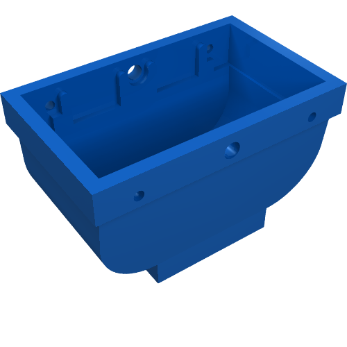 Belville, Equipment, Basket 2 × 4 × 2 without Handle Blue