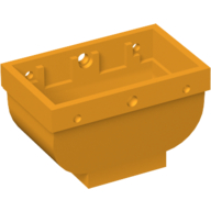Belville, Equipment, Basket 2 × 4 × 2 without Handle Bright Light Orange