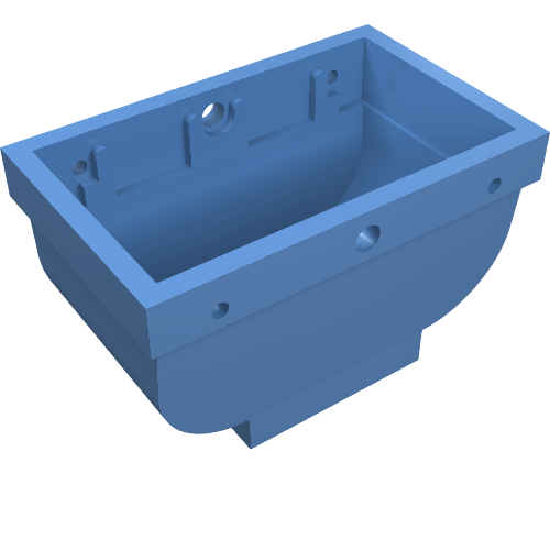 Belville, Equipment, Basket 2 × 4 × 2 without Handle Mittelblau