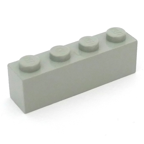 Brick 1 × 4 with Bottom Tubes, Lowered Center Cross Support Hellgrau