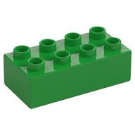 Duplo Stein 2 × 4 Hellgrün