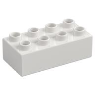 Duplo Brick 2 × 4 White