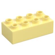 Duplo Brick 2 × 4 Bright Light Yellow