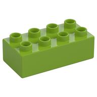 Duplo Brick 2 × 4 Lime