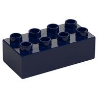 Duplo Brick 2 × 4 Dark Blue