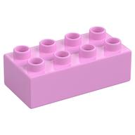 Duplo Brick 2 × 4 Bright Pink