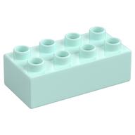 Duplo Brick 2 × 4 Light Aqua