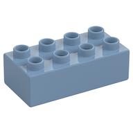 Duplo Brick 2 × 4 Sand Blue