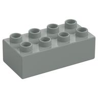 Duplo Stein 2 × 4 Hellgrau