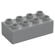 Duplo Brick 2 × 4 Light Bluish Gray