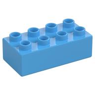 Duplo Brick 2 × 4 Medium Blue