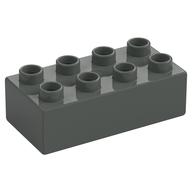 Duplo Brick 2 × 4 Dark Gray