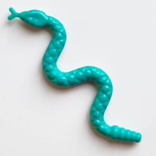 Animal, Snake, Small Dunkeltürkis