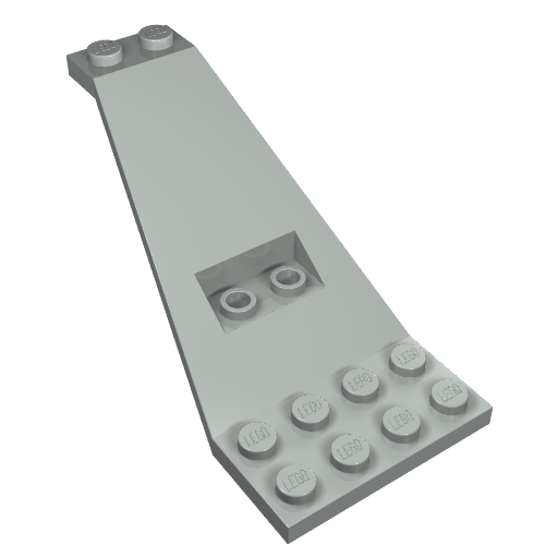 Wing Plate Bi-level 8 × 4 and 2 × 3 1/3 Up Hellgrau