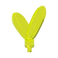 Headwear Accessory Plume / Feathers with Pin Transparent-Neongrün