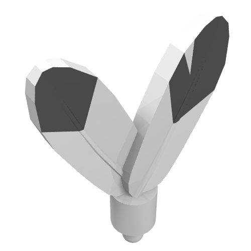 Headwear Accessory Plume / Feathers with Pin and Black Tip on Both Sides Print Weiß