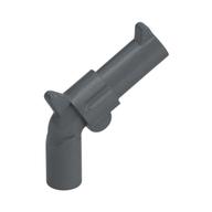 Weapon Gun / Pistol / Revolver Large Barrel, Long Grip Flat Silver