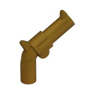Weapon Gun / Pistol / Revolver Large Barrel, Long Grip Perlgold