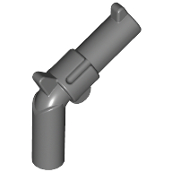 Weapon Gun / Pistol / Revolver Large Barrel, Long Grip Dark Bluish Gray