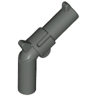Weapon Gun / Pistol / Revolver Large Barrel, Long Grip Dark Gray