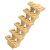 Treppe 7 × 4 × 6 gerade offen Hellgelb
