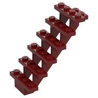 Stairs 7 × 4 × 6 Straight Open Dark Red