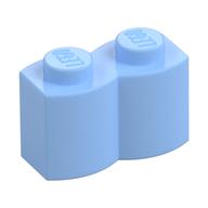Brick Special 1 × 2 Palisade [aka Log] Leuchtendes Hellblau