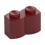 Brick Special 1 × 2 Palisade [aka Log] Dark Red